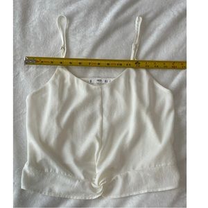 Cute White Tanktop || MANGO